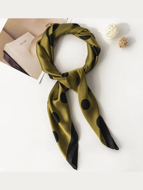 Polka Dot Print Scarf Head Wrap