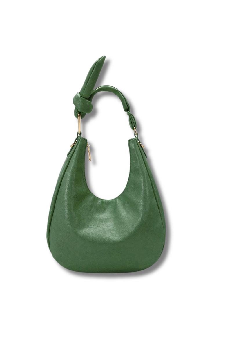 Lilie Green Recycled Vegan Shoulder Bag