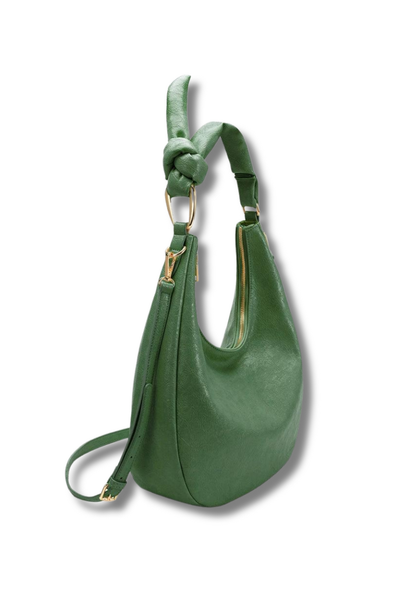 Lilie Green Recycled Vegan Shoulder Bag