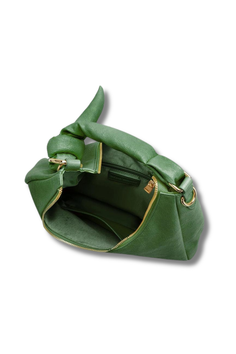 Lilie Green Recycled Vegan Shoulder Bag