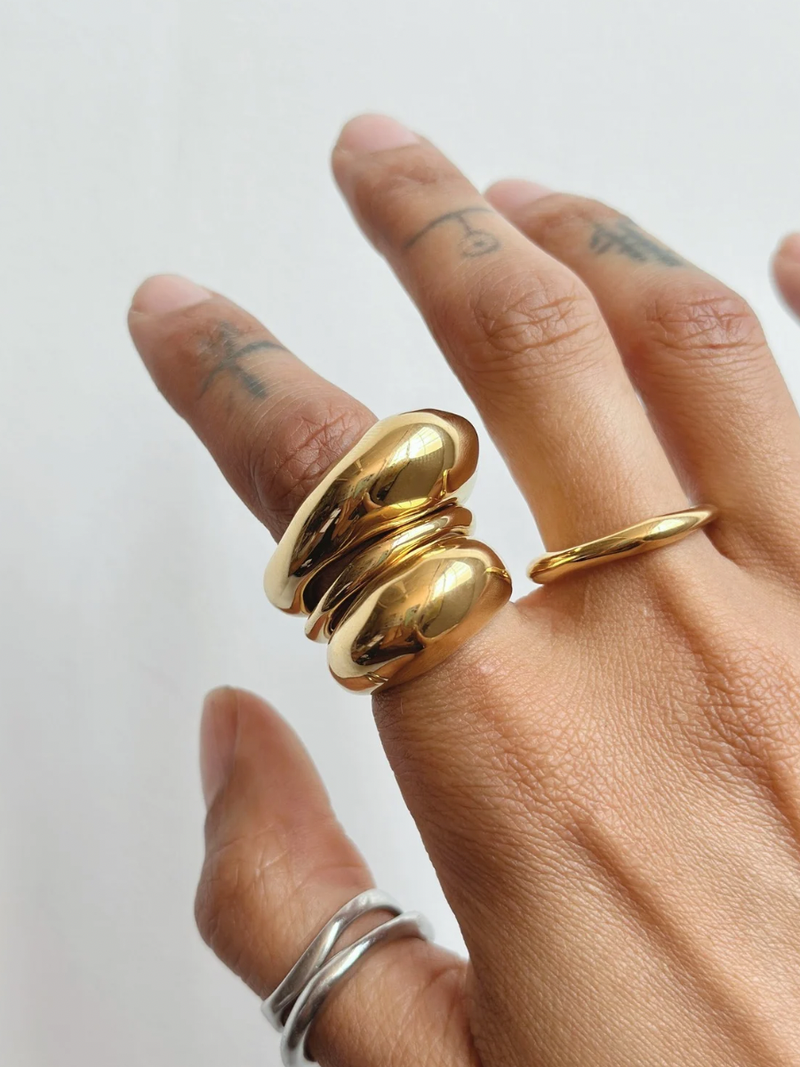 Jupiter In Scorpio Set |Gold| Ring Set