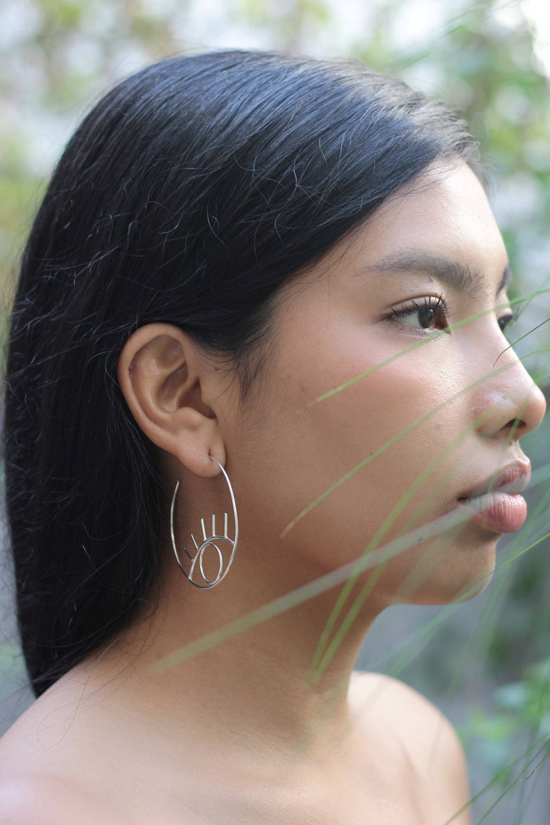 Sight Sterling Silver  Hoops