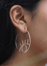 Sight Sterling Silver  Hoops