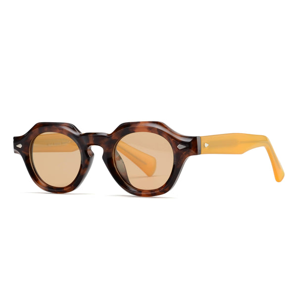 LAMAR |Tortoise | Yellow Temples | Brown Lens