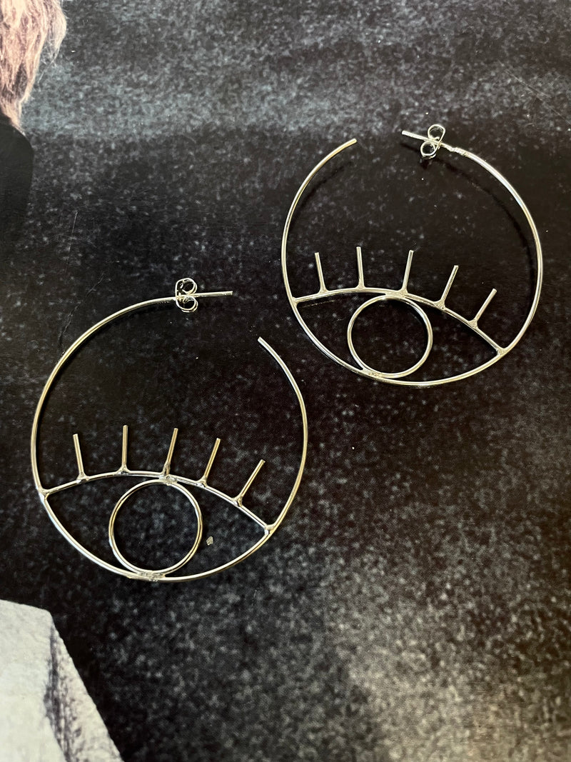 Sight Sterling Silver  Hoops