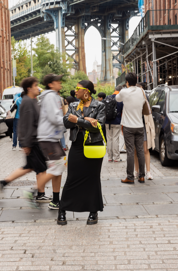 Inez Neon Yellow Recycled Vegan Crossbody Bag