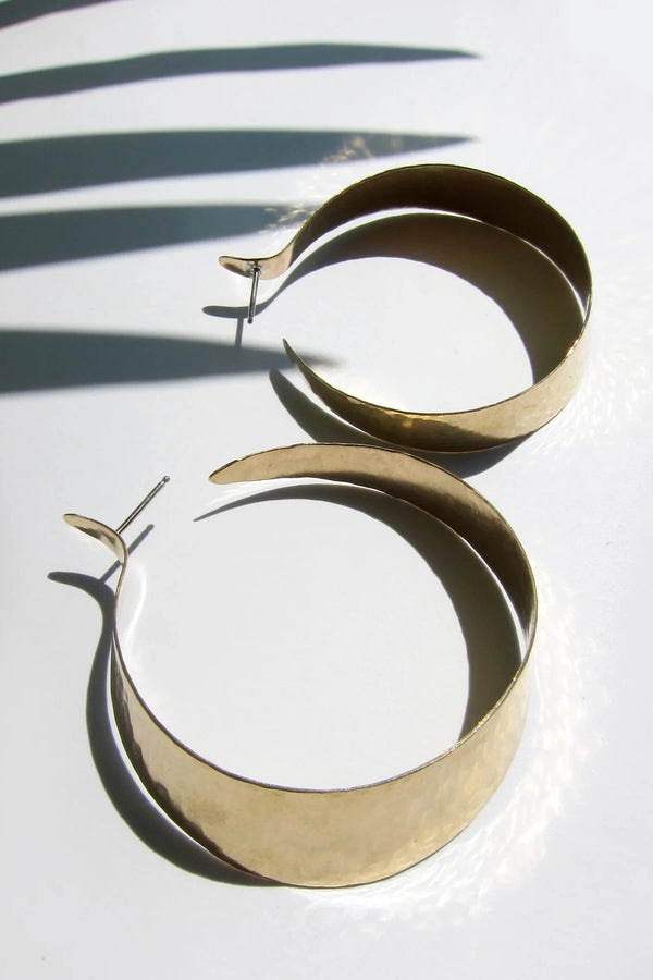 Bronze Curve Hoops